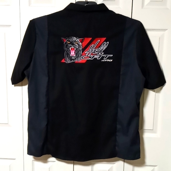 Dickies "Hell Cat" Embroidered Work Shirt - Picture 6 of 7